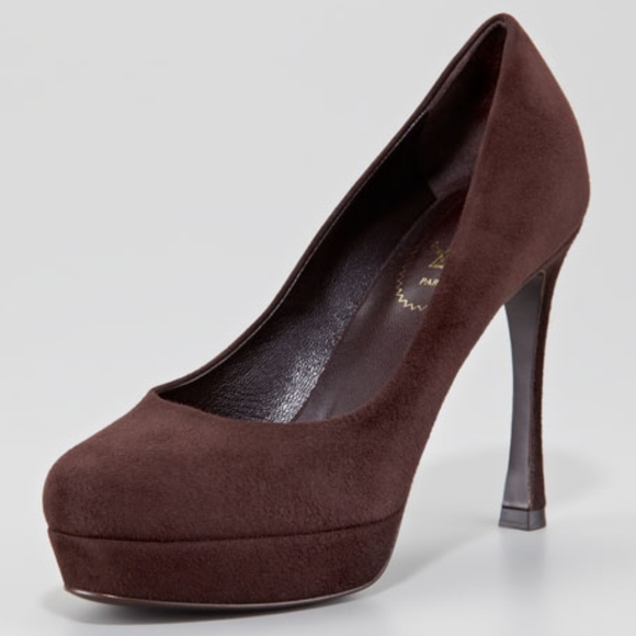 YSL Gisele Suede Platform Pump - Picture 16 of 16